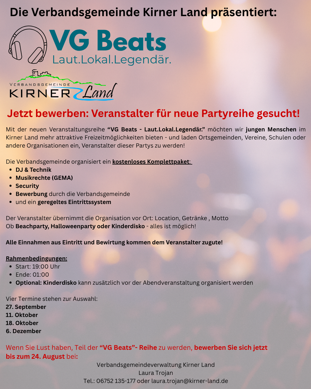 Verbandsgemeinde Kirner Land: Die Verbandsgemeinde Kirner Land ...