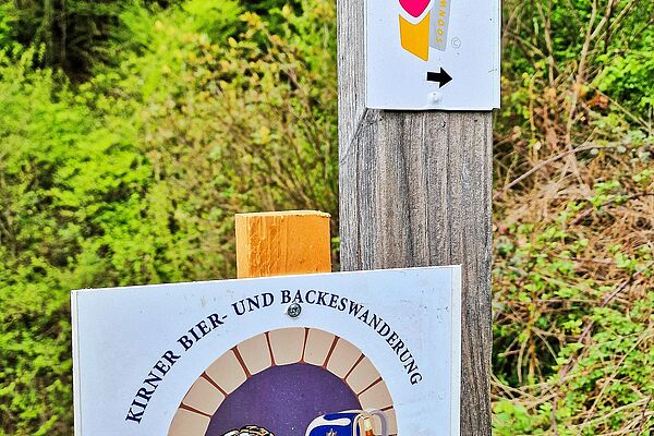 Beschilderung Wanderstrecke