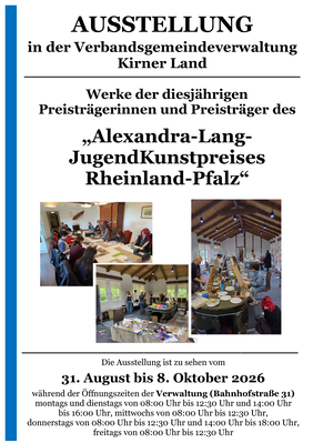 Plakat Alexandra Lang Kunstpreis