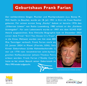 Gedenktafel Frank Farian