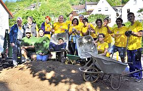Team beim Kommunalen Freiwilligentag 2022