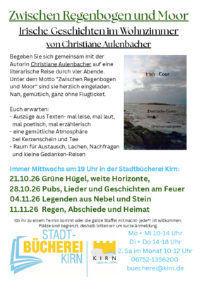 Plakat Lesung Christina Aulenbacher