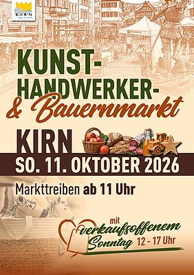 Plakat Kunsthandwerker- und Bauernmarkt
