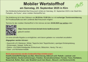 Plakat Mobiler Wertstoffhof