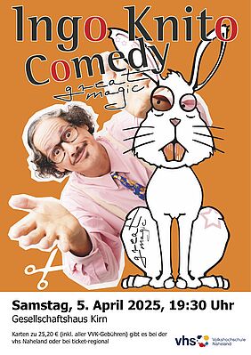 Veranstaltungsplakat Ingo Knito Comedy