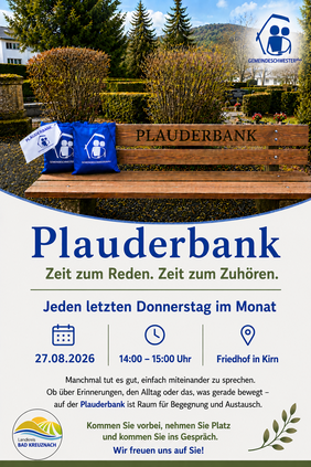 Plakat Plauderbank