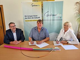 Vereinbarung mit GlasfaserPlus zum Bau von Glasfaseranschlüssen in Kirn