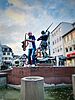 Band Take Two am Marktbrunnen in Kirn