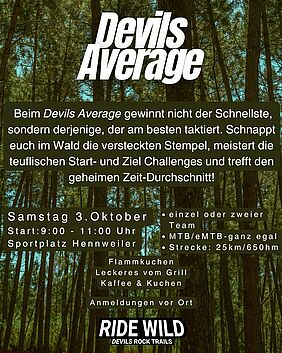 Plakat und Beschreibung Devils Average