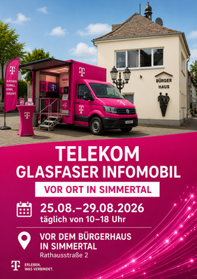Infoplakat Glasfaser-Infomobil Simmertal