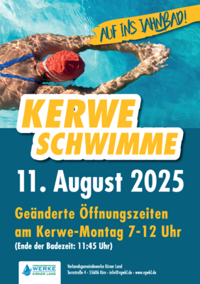 Plakat Kerweschwimmen Jahnbad Kirn 