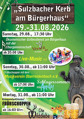 Plakat Sulzbacher Kerb