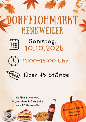 Plakat Dorfflohmarkt Hennweiler