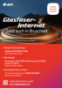 Plakat Glasfaser-Internet in Bruschied
