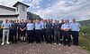 Einsatzteam mit Bürgermeister Thomas Jung beim Feuerwehrfest Bärenbach 